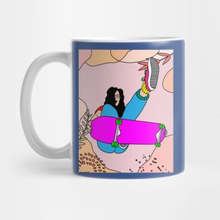 Retro Skateboarder Mug